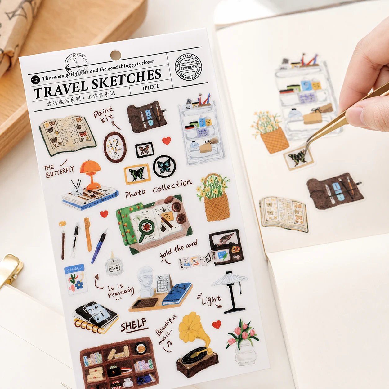 Stickers de Papel Washi Serie Viaje para Scrapbooking