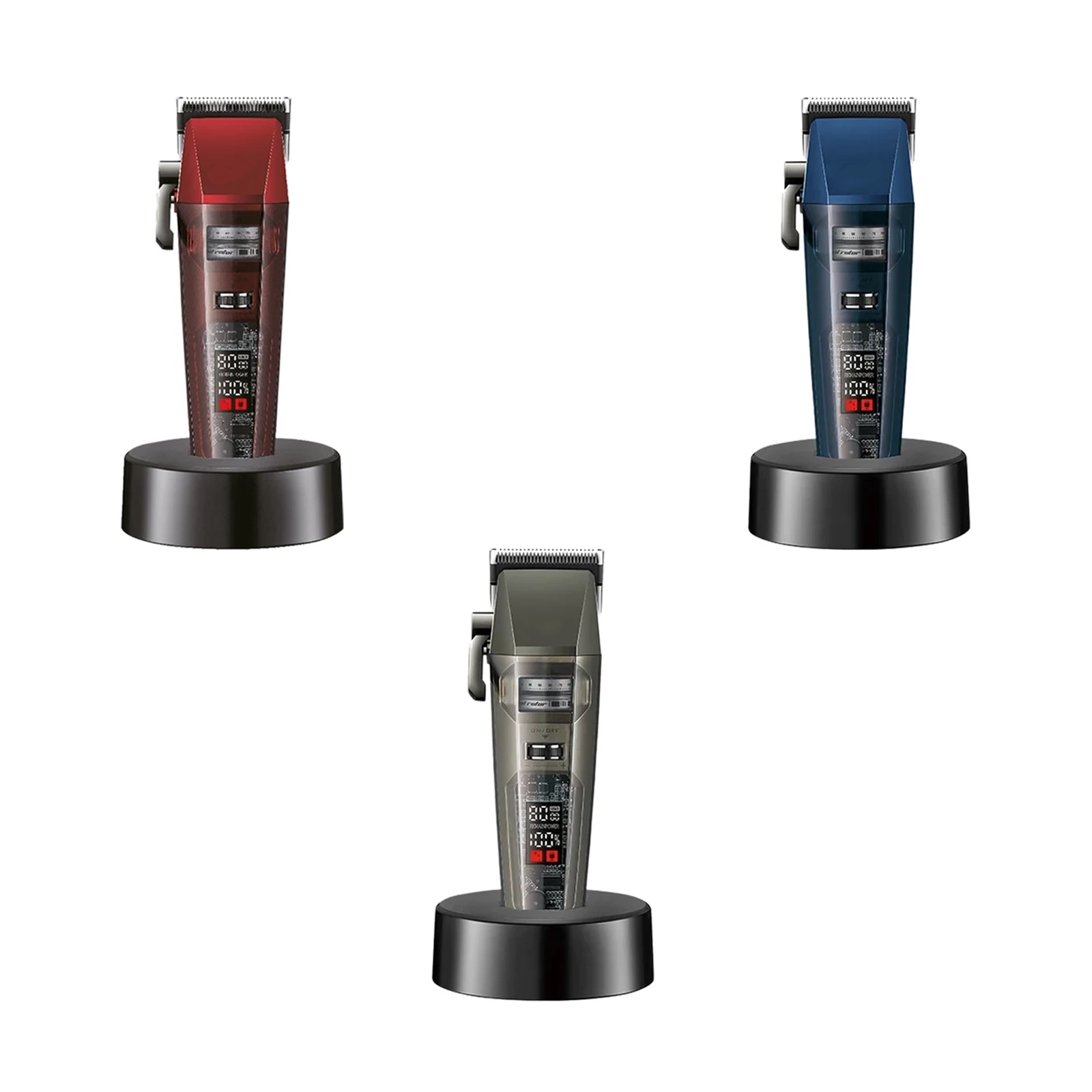 Cortadora de Cabello Profesional Kemei PRO KM-1382 Pantalla Digital Silenciosa