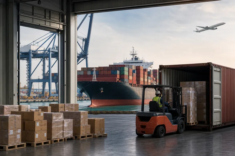 Transporte marítimo y aéreo para importar productos desde China