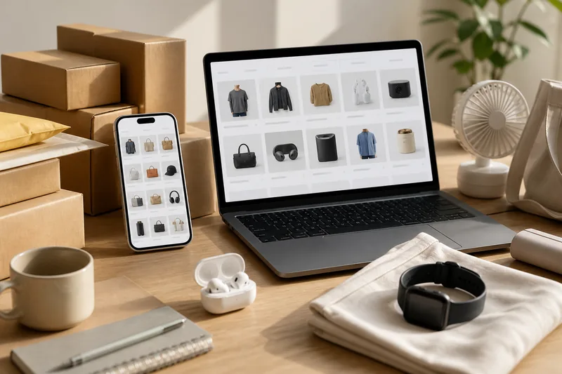 Comparativa de tiendas chinas minoristas en móvil y computadora