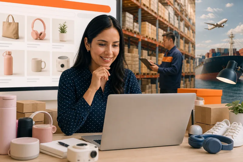 Compradora latinoamericana aprendiendo cómo pedir productos en Taobao y organizar el envío internacional desde China