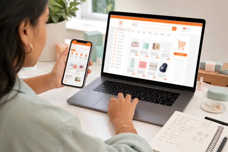 Proceso de registro, búsqueda de productos y uso del carrito de compras en Taobao desde móvil y ordenador