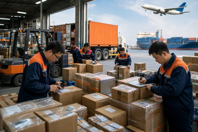 China warehouse inspecting, consolidating and shipping 1688 orders by air and sea