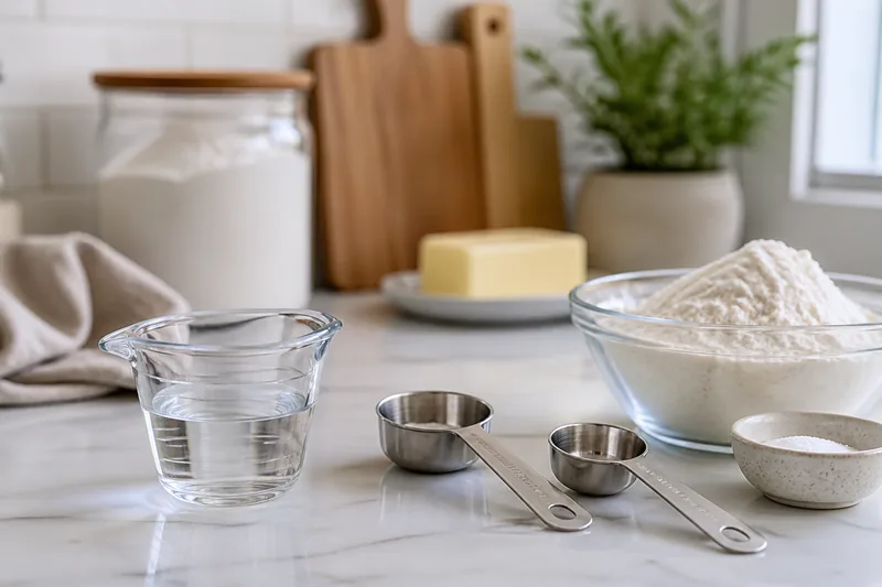 Conversión visual de una onza líquida a dos cucharadas medidoras en una cocina
